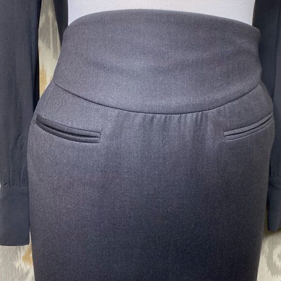 Ralph Lauren Black Wool Hi-Waist Pencil Skirt - Picture 2 of 16